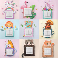 Load image into Gallery viewer, Light switch Luminous Sticker with adorable animals
