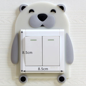 Light switch Luminous Sticker with adorable animals