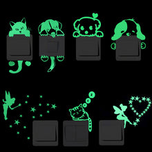 Load image into Gallery viewer, Light switch Luminous Stickers glowing in the dark
