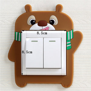 Light switch Luminous Sticker with adorable animals