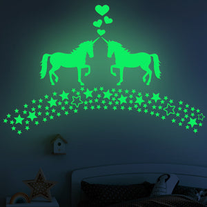 Wall Luminous Sticker Night Heroes