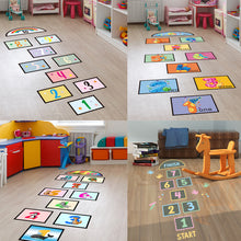 Load image into Gallery viewer, Counting, hopping, jumping sticker Game for kids room decoration
