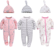 Load image into Gallery viewer, Pajama Sleepwear +Hat Outfits
